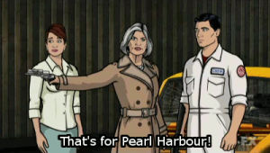 archer,sterling,malory,drift problem,george takei,pearl harbour
