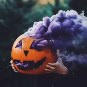 smoke,halloween,cool,jack o lantern,purple,mood,pumpkin