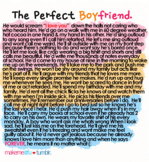 the perfect boyfriend text