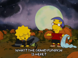 lisa simpson,halloween,season 20,look,episode 4,milhouse van houten,stand,20x04,pumpkins