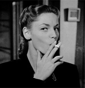 smoking,old hollywood,lauren bacall,beauty,the big sleep,old age glamour