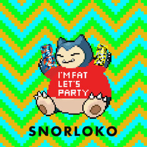 snorlax,pixel,pokemon,party,fat,420,lets party