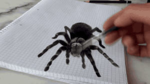 drawing,spider