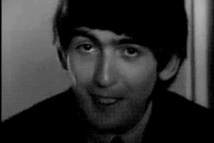 the beatles,george harrison,black and white,60s