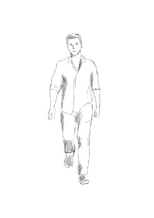 walking,digital drawing,animation