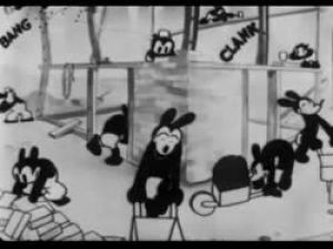 oswald the lucky rabbit,disney,construction,sky scrappers,skyscrappers,cartoons comics
