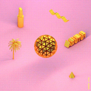 tumblr featured,ptf,loop,c4d,gold,bacon,lipstick,palm,cone,motiongraphics,compositing,torus,futura,render cutie,after effects