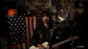 music video,halloween,vhs,blood,vampire,singing,guitar,punk rock,dark rock,death rock,calabrese,bobby calabrese,jimmy calabrese,davey calabrese,calabrese band,leather jacket,fangs,found footage,born with a scorpions touch