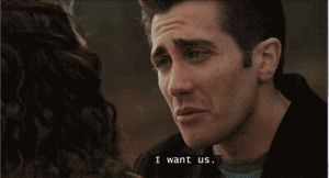 jake gyllenhaal,anne hathaway,kiss,movies,love,sad,heart,cry
