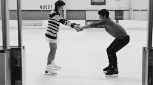 ice skating,tyler posey,love,teen wolf,ice,tw,scott mccall,skating,allison argent,crystal reed,iceskating,hiring