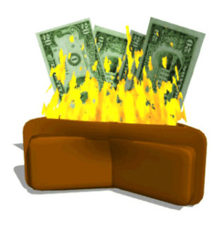 wallet,burning,money,burn