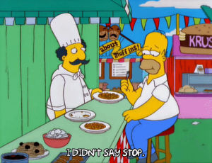 homer simpson,episode 3,season 11,eating,hungry,chef,11x03,luigi risotto,troublemakers