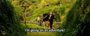 adventure,running,movie,fun,the lord of the rings,excited,the hobbit,bilbo baggins
