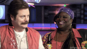 television,parks and recreation,ron swanson,nick offerman,donna meagle