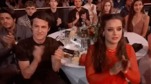 2017,clapping,applause,mtv movie and tv awards,dylan minnette,katherine langford