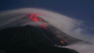 volcano,lapse,time,karangetang