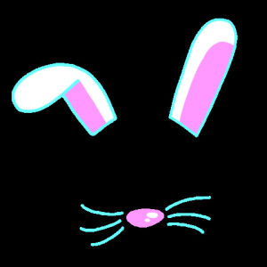 transparent,easter bunny,rabbit ears,mask