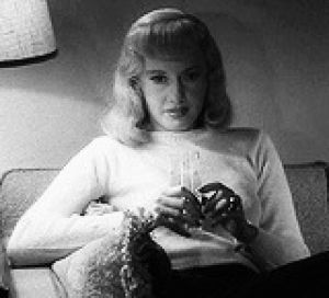 conversation,barbara stanwyck,double indemnity,movies,black and white,drink,barbara,billy wilder
