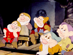 snow white,dopey,bashful,disney,happy,cartoon,sleepy,grumpy,doc,dwarfs,sneezy