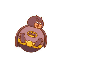 superhero,tony babel,pixelmonkeys,animation,batman,2d,bat,walk cycle,bb 8