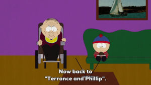television,stan marsh,mad,chair,listening,staring,sofa,surise party
