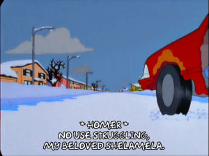 episode 8,car,snow,season 12,crash,drive,12x08