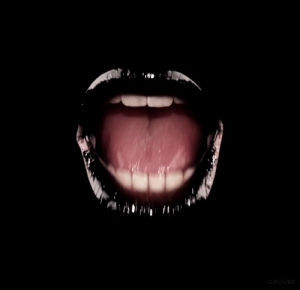 loop,music,mouth,teeth,lips,music video,black lips,bite,tongue,bassline,food monster