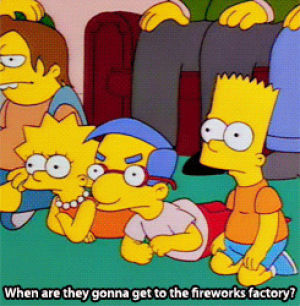 fireworks factory,angry,frustrated,milhouse,simpsons