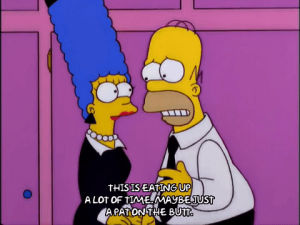 troubleshooting,compromise,homer simpson,marge simpson,season 11,episode 14,frustrated,11x14,formal engagement