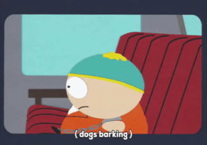 eric cartman,scared,worried,prison,jail,barking,scared straight