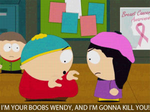silly,wendy,animation,comedy central,comedy,cartoon,south park,laughing,stan,joke,cartman,adult swim