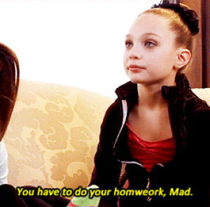 maddie,madison ziegler,dance moms,homework,mad,text