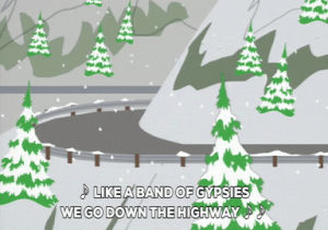 eric cartman,cartman,snow,trees