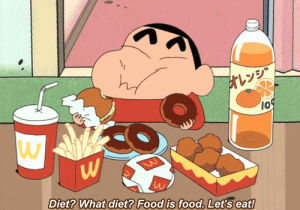 shin chan,giffy,anime,funny,food,diet,spirit animal
