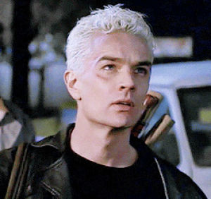 james marsters,spike,buffy the vampire slayer,the t,by marilynmay,spikes ridiculous face just because,rerebar