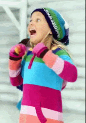 exciting,happy,girl,christmas,excited,commercial,child,surprised,moose,squee,gap
