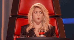 loca,the voice,shakira,lol her face when she realised it w
