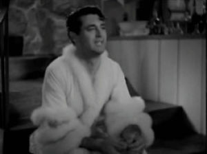 cary grant,bringing up baby,classic film,robe