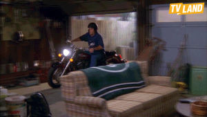 king of queens,tv land,motorcycle,the king of queens