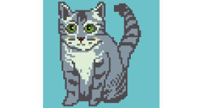 transparent,cat,happy,kitty,pixel art,sprite,grey,fatcatday