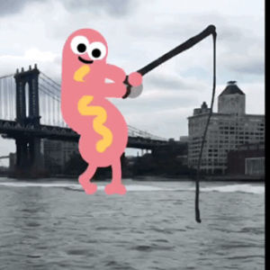 jon burgerman,animation,sports,fun,food,cartoon,water,yes,crazy,city,nyc,new york,whoa,silly,doodle,fishing,goofy,hotdog,newyork,doodles,watersports,burgerman,jonburgerman