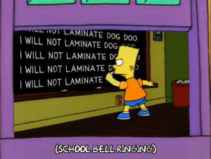 thrilled,bart simpson,episode 15,excited,season 17,17x15,chalkboard,springfield elementary school
