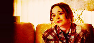 ellen page,celebrity,actress,shrug,oh well,plaid