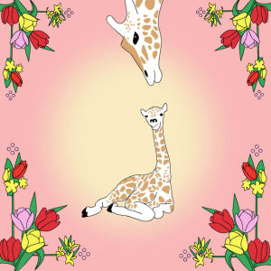 happy mothers day,mothers day,giraffes,mom,mother,mothersday,natalie james