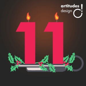 11,day 11,artitudes design,christmas,artitudes,candles,easterbunny