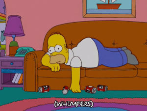 homer simpson,episode 5,beer,season 16,couch,16x05,whimper