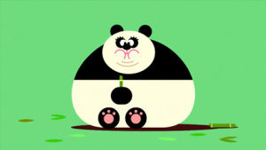 panda,surprised,hey duggee,wind,duggee,hi,windy,confused,tired,fall over,chew chew
