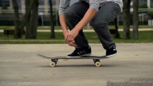 slow motion,skateboarding,trick