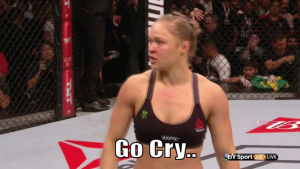 ronda rousey,hd,knockout,comment,go cry