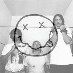 kurt cobain,nirvana logo,black and white,90s,seattle,dave grohl,krist novoselic,nevermind